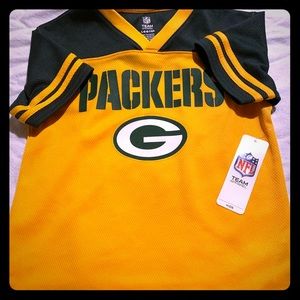 Green Bay Packers jersey tshirt NFL Kids NWT 6/7